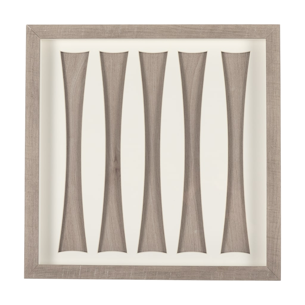 Wood Grain Silhouette III Framed Art Print