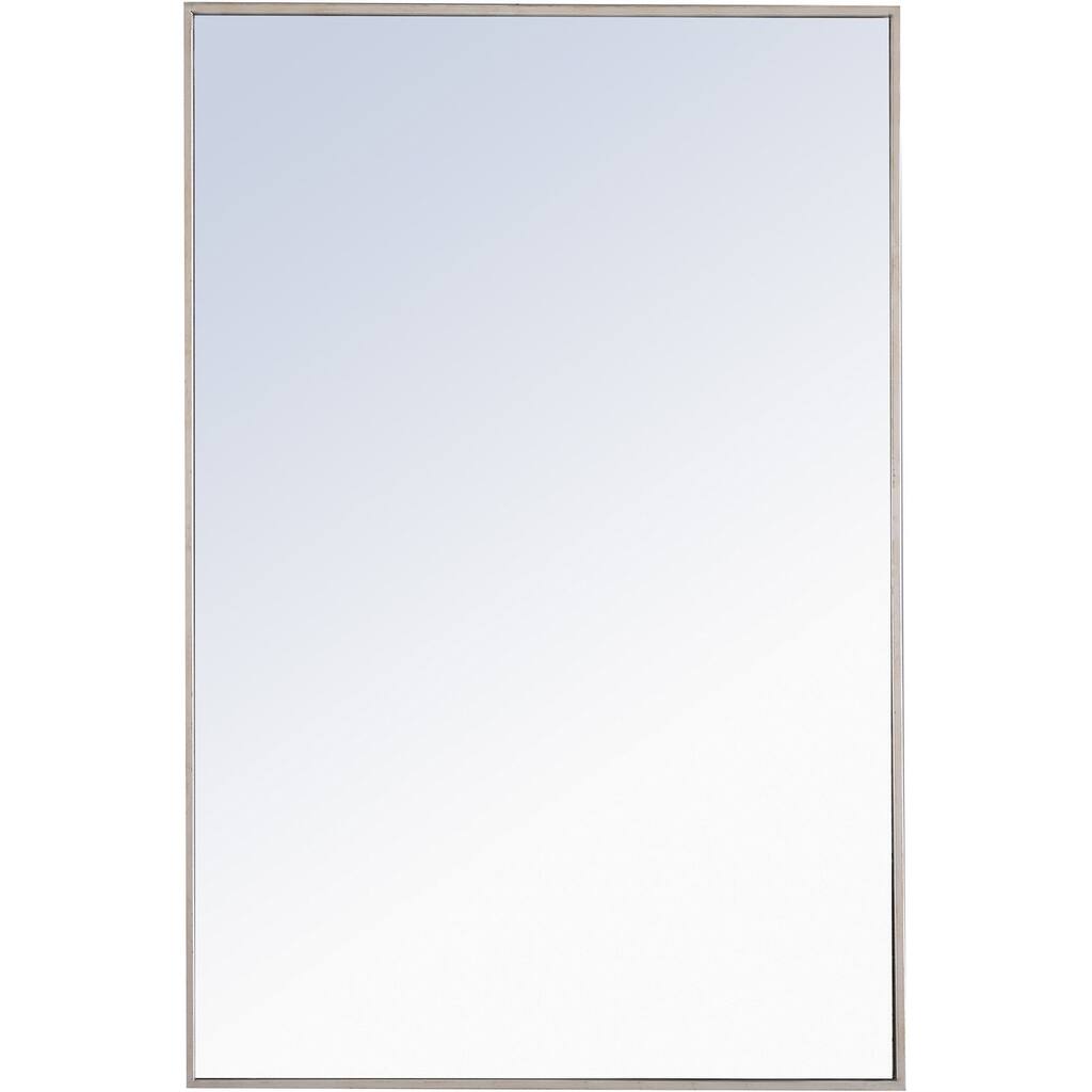 Elegant Lighting Eternity 28" x 42" Rectangular Beveled Metal Framed