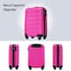 Luggage Expandable Carry on Suitcase + Travel Bag ABS TSA Lock, Pink ...