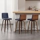 preview thumbnail 102 of 198, 26"/29" Faux Leather Swivel Bar/Counter Stools, Set of 2/3