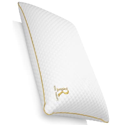 ROYAL THERAPY Memory Foam Pillow, Shredded Bed Pillow for Neck & Shoulder Support, Orthopedic Contour Pillow
