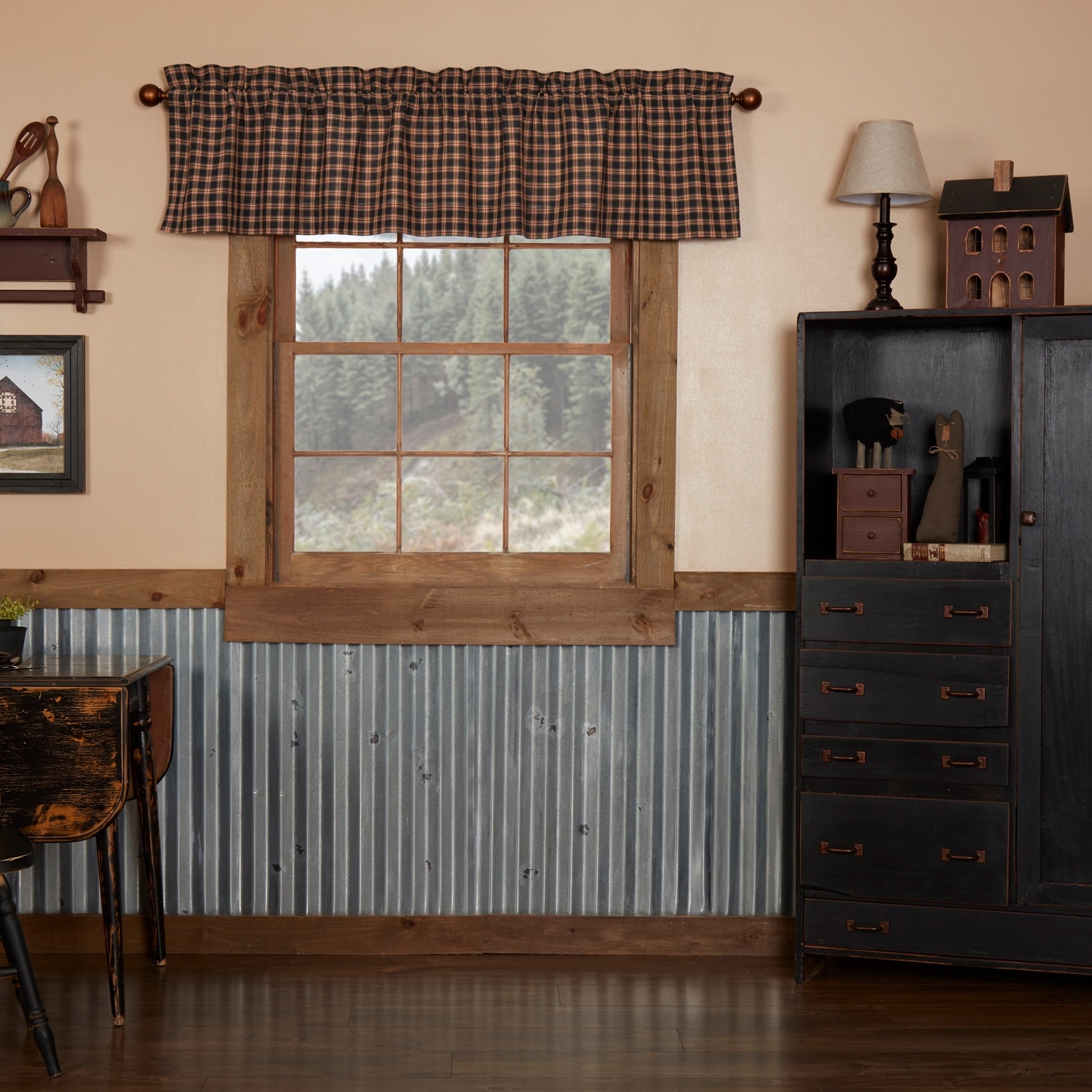 Bingham Star Valance Plaid 16x72 - Valance 16x72