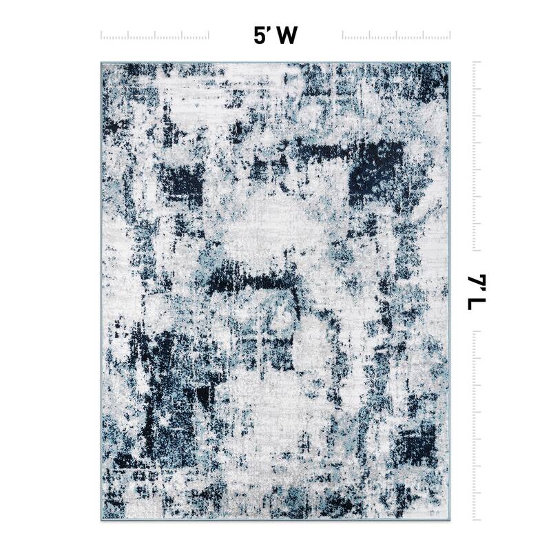 Contemporary Chic Abstract Design Area Rug
