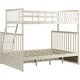 preview thumbnail 28 of 56, Twin Over Full Wood Bunk Bed with Storage Drawers and Ladder