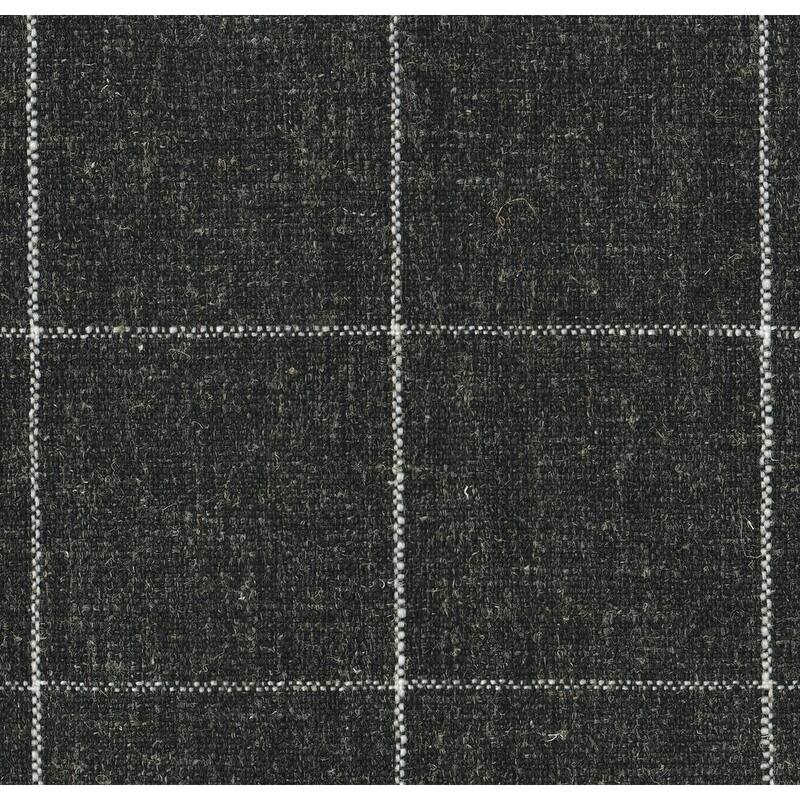 HomePop Modern Swoop Arm Accent Chair - Black Windowpane