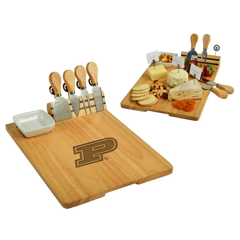 NCAA Purdue Boilermakers Bamboo Cheese & Charcuterie Board