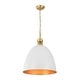 preview thumbnail 19 of 23, Mid-Century Modern 1-Light Bell Dome Large Pendant Light 17.7in