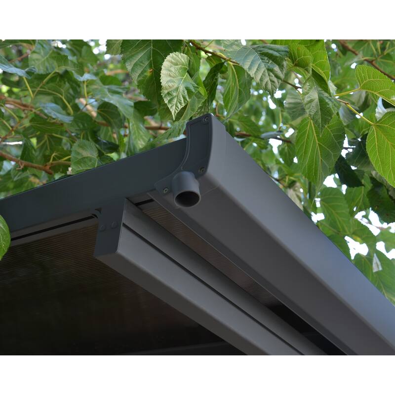 Verona 10 ft. x 16 ft. Gray/Bronze Single Carport - 10 ft. x 16 ft.