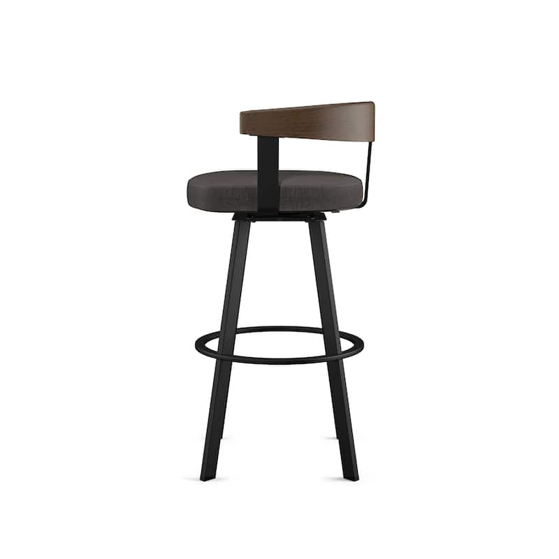 Amisco Lars Swivel Counter and Bar Stool