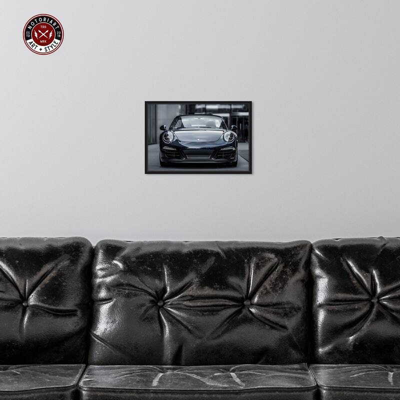 Notoriart Classy Car Framed Car 1 Piece Canvas Wall Art