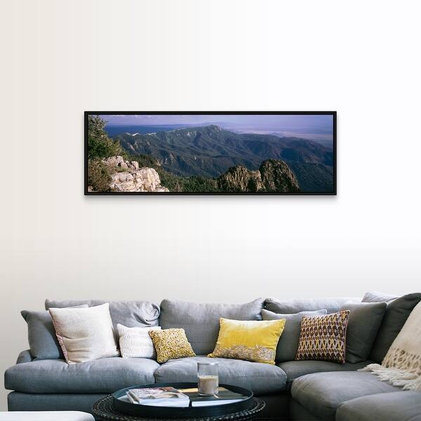Shop Sandia Mountains Albuquerque Nm Black Float Frame Canvas