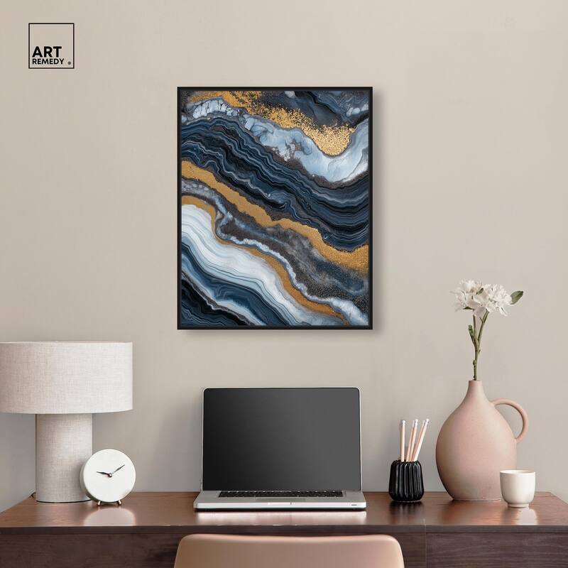 Acrylic Flow I Canvas by Art Remedy