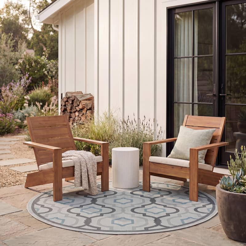 SAFAVIEH Courtyard Oyvor Indoor/ Outdoor Waterproof Patio Backyard Rug