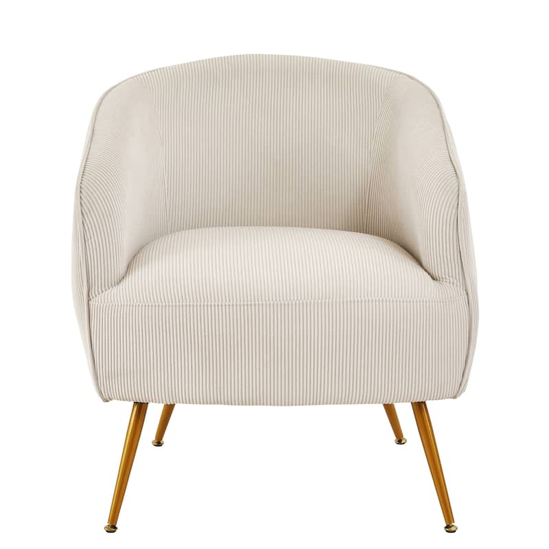 Modern Corduroy Channel Living Room Chair