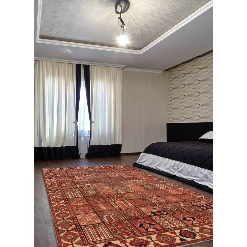 ECARPETGALLERY Hand-knotted Antalya Vintage Red Wool Rug - 6'9 x 10'2