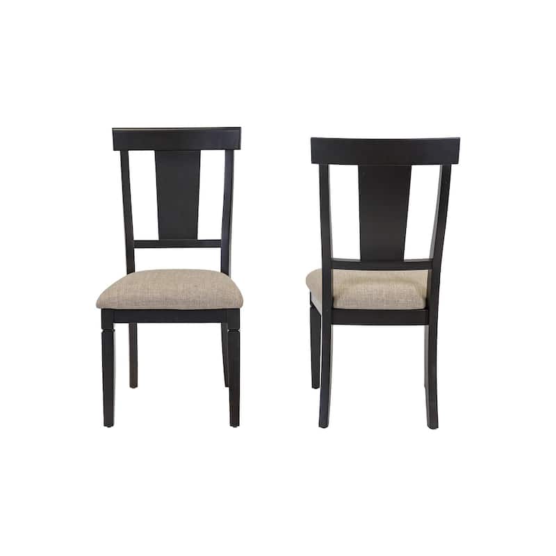 Traditional Wood Kitchen Extension Dining Table and Eight Chairs, Black