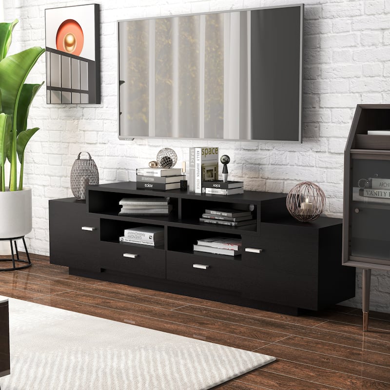 Peyson Contemporary 70-inch 2-Drawer Wood TV Stand by Furniture of America