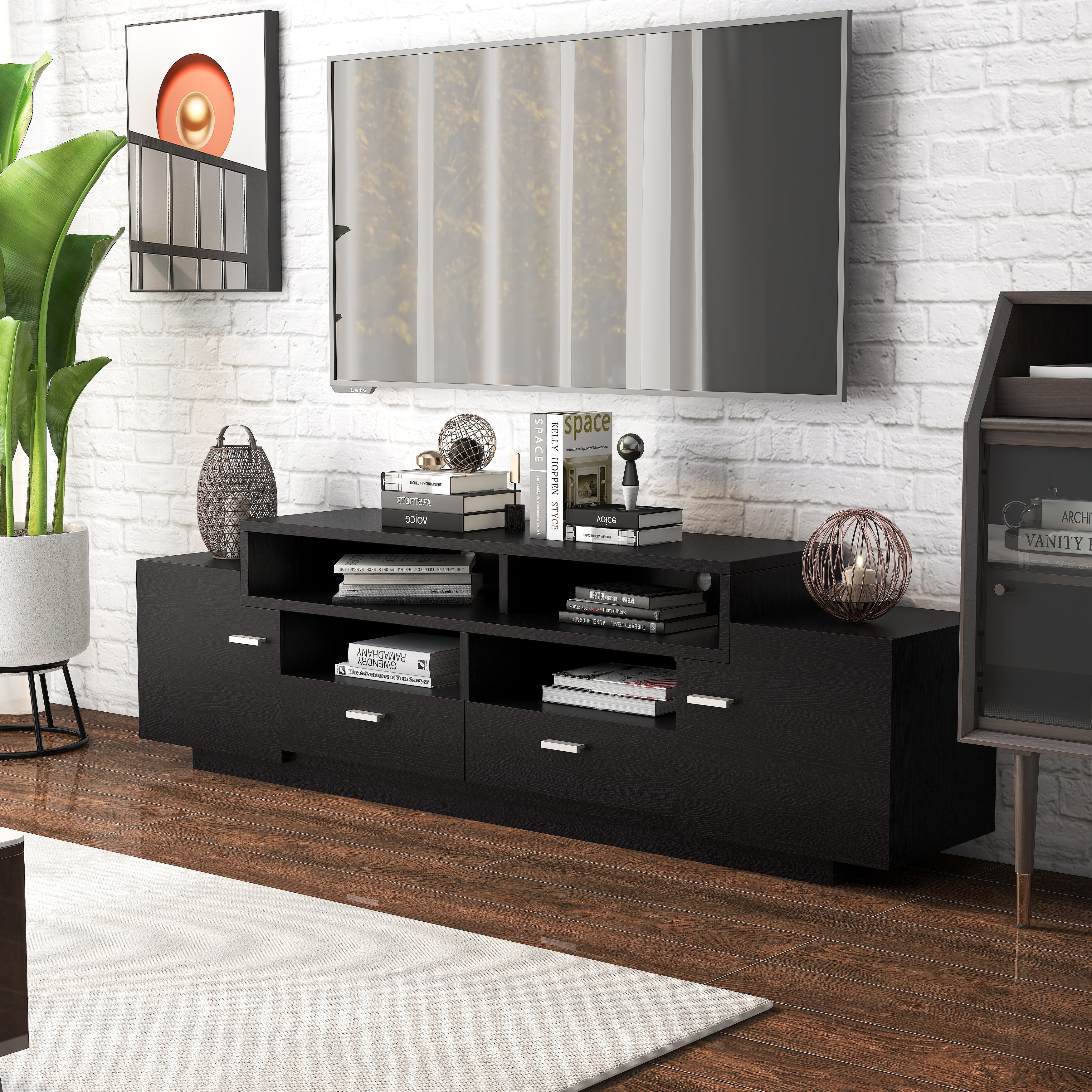 Furniture of America Peyson Contemporary 70-inch 2-Drawer Wood TV Stand