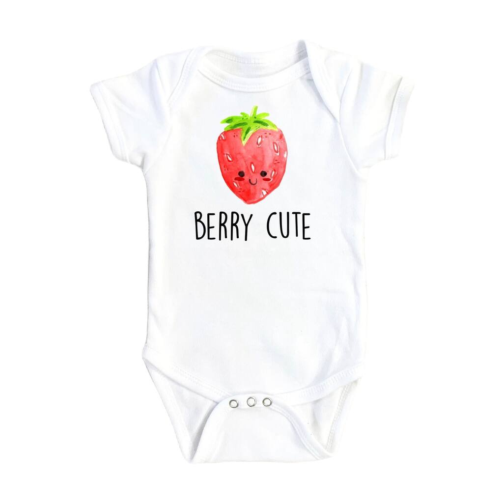 Strawberry Cute - Baby Boy Girl Clothes Infant Bodysuit Funny Cute Newborn 1A