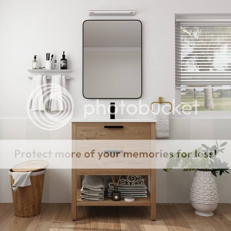 30" Bathroom Vanity with Sink and 2 Soft-Close Drawers