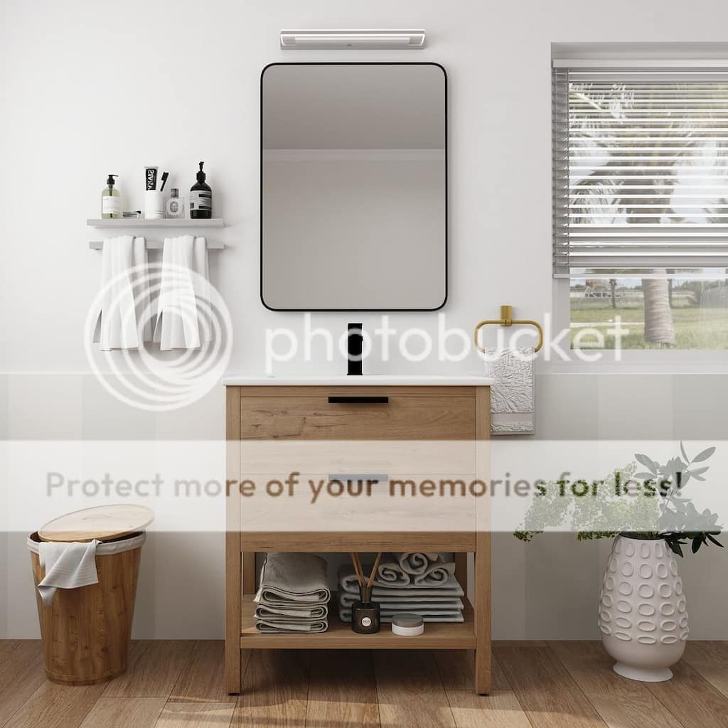 30" Bathroom Vanity with Sink and 2 Soft-Close Drawers