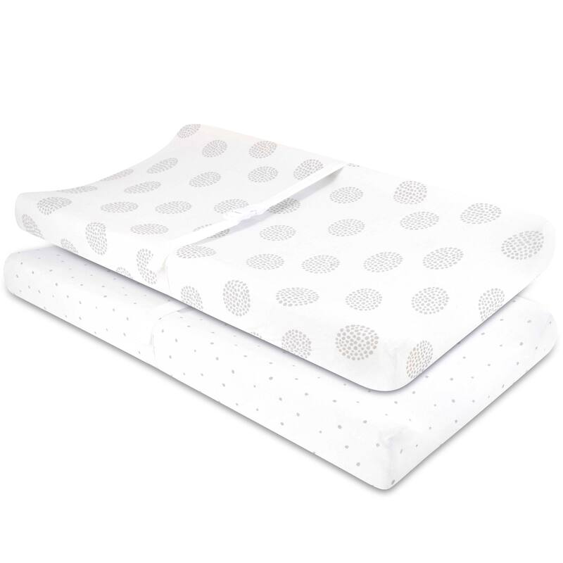 Ely's & Co. Baby Fitted Changing Pad Cover - Cradle Sheet Set - 2 Pack - 32" x 16"