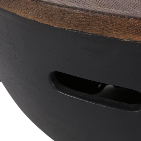 Flint Lightweight Concrete Outdoor 40K BTU Fire Pit Bowl by Christopher