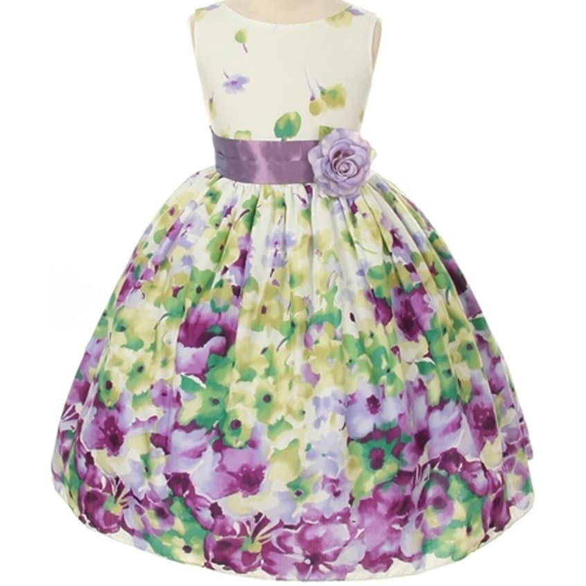lavender flower dress