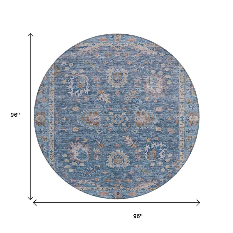 HomeRoots Floral Traditional Rectangle Outdoor Rug