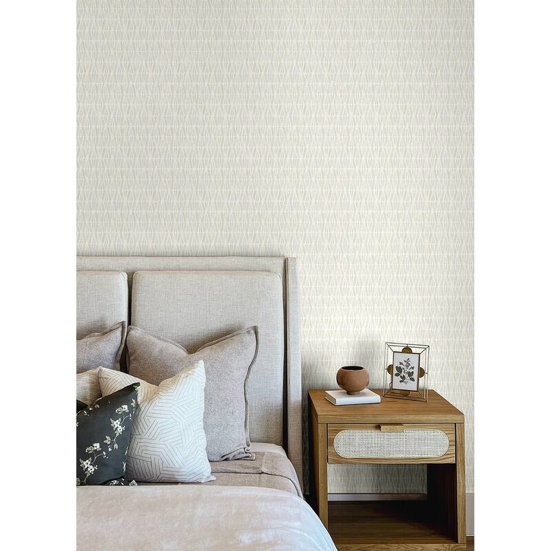 Chesapeake Nabi Beige Geometric Wallpaper