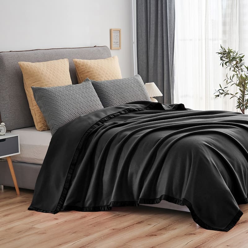 All Seasons Year Round Sheet Blanket with Satin Hem
