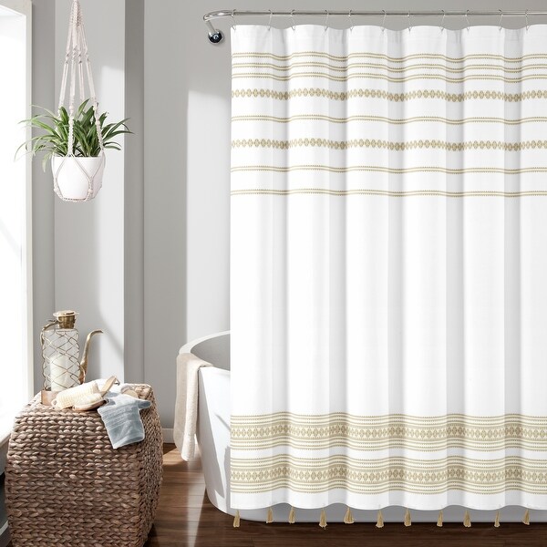 Lush Decor Breezy Chic Tassel Jacquard Eco-Friendly Recycled