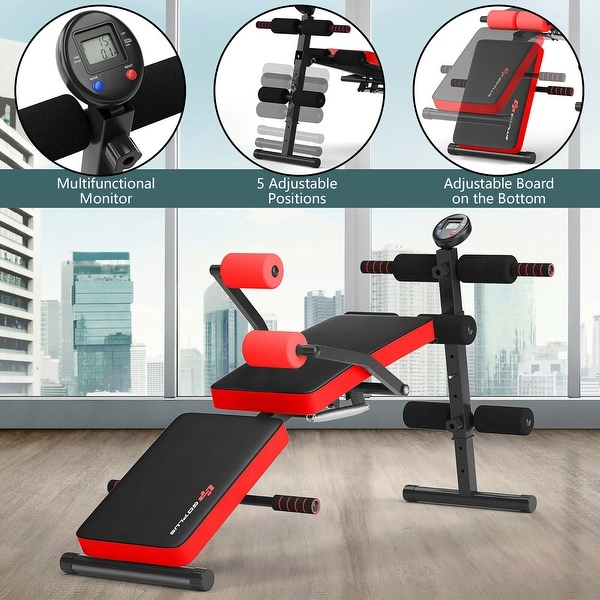 Foldable ab best sale bench