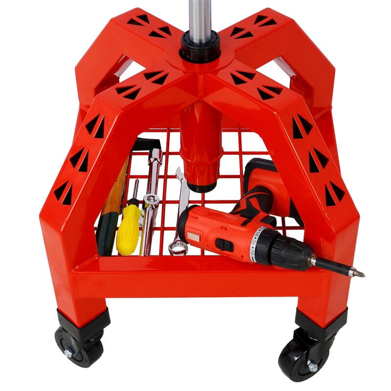 360 Degree Swivel tool Stool, Mechanics Rolling Chair with Casters On