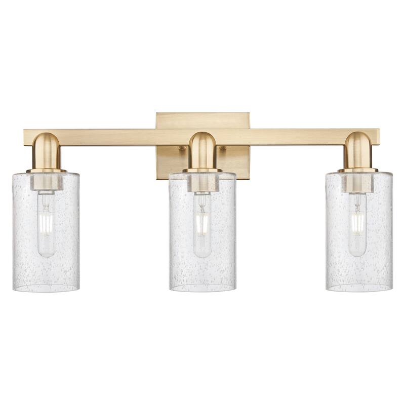 Innovations Lighting 716-3W-11-23 Clymer Vanity Clymer 3 Light 23" - Champagne Bronze / Seedy