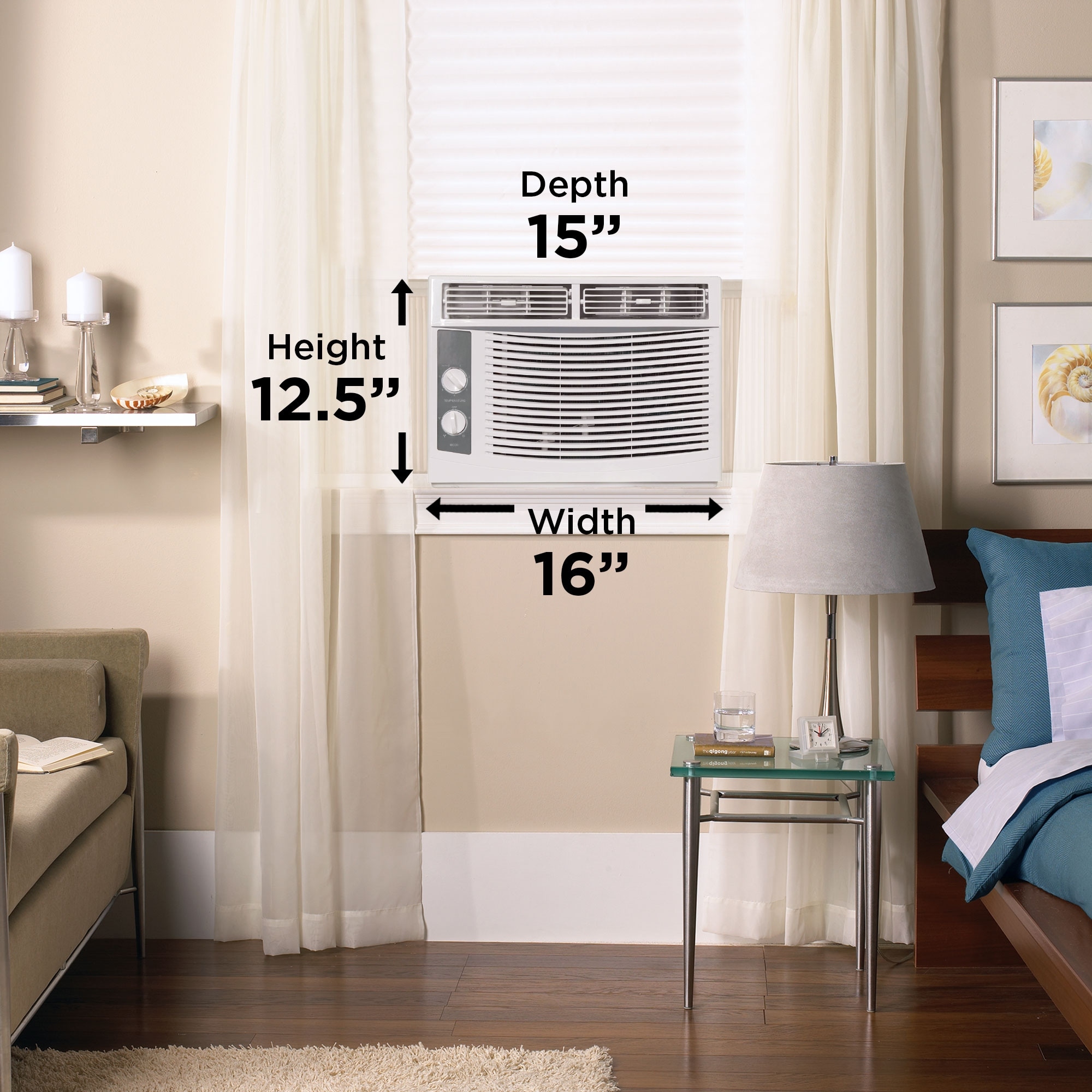 Danby Dac050me1wdb 5000 Btu Window Ac In White Refrigerator Danby