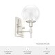 preview thumbnail 10 of 10, Hunter Xidane 1 Light Wall Sconce - Entry, Hallway, Bedroom, Bathroom - Contemporary, Mid-Century Modern, Glam - Damp Rated!