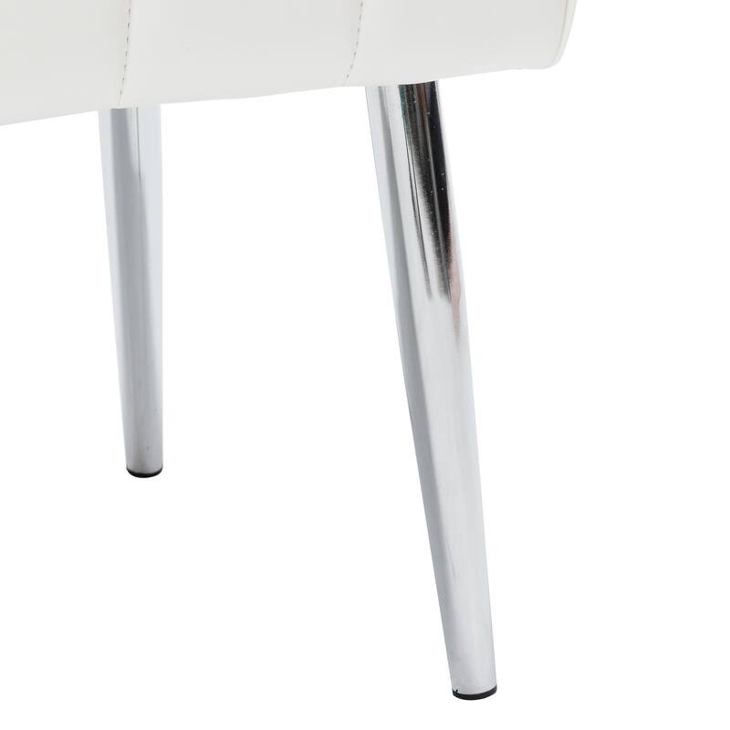 Upholstered Leather Entryway Bench, Bedroom Bench for End of Bed - 44.5"L