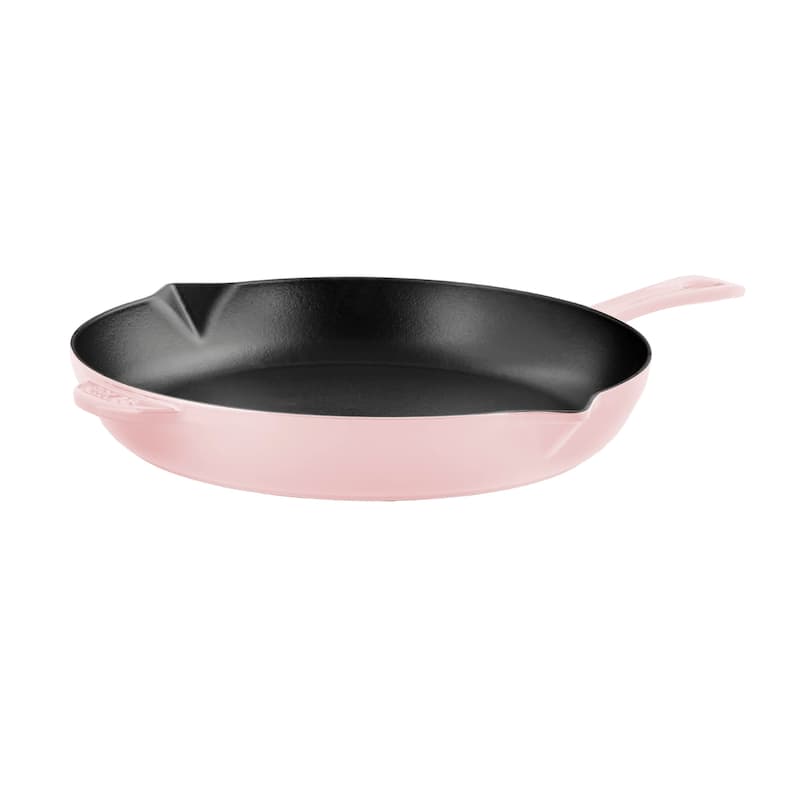 STAUB Cast Iron 12-inch Fry Pan - Pink Peony - 12-inch