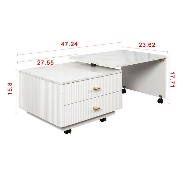 Extendable Coffee Table with Storage - Bed Bath & Beyond - 43568353