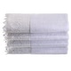 preview thumbnail 1 of 4, Creative Scents White Fingertip Towel Set with Gorgeous Trim, 4 Pack
