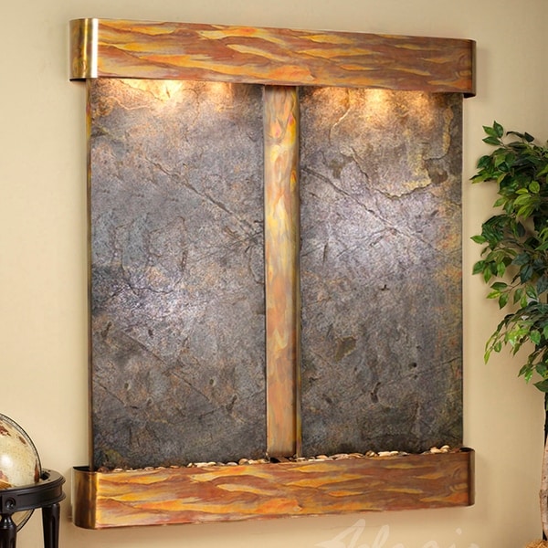 Cottonwood Falls Fountain - Rustic Copper - Rounded Edges - Choose Options
