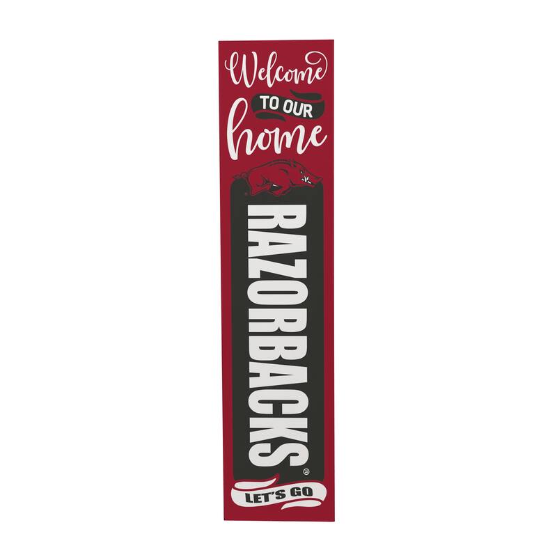 47" Double Sided Seasonal Porch Leaner, University of Arkansas - 47" x 11.25"