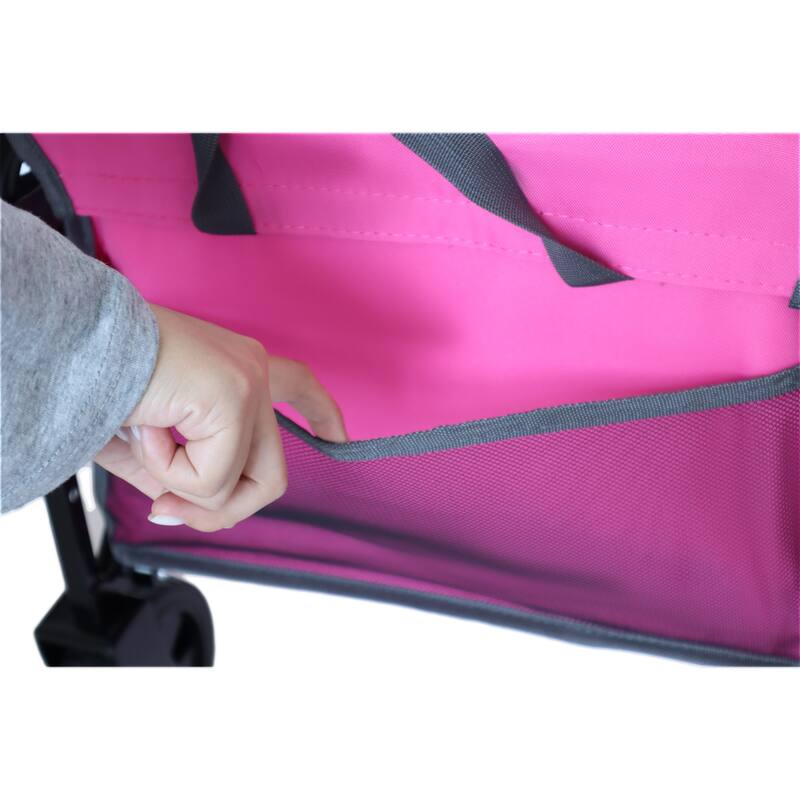 Expandable Dual-Layer Utility Wagon with 100% Extra Space - Grocery Cart for Camping,Shopping,Sports,Gardening,Fishing