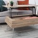 preview thumbnail 15 of 20, MIX Koryo Lift-Top Rectangular Coffee Table with Hidden-Storage