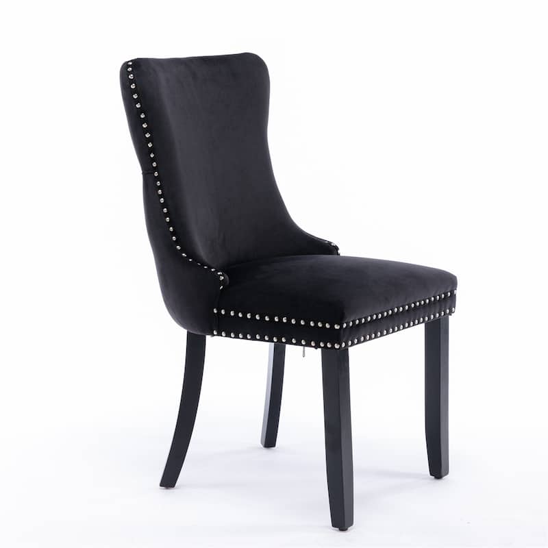 Mid-Century Modern Upholstered Dining Chair (Set of 2)