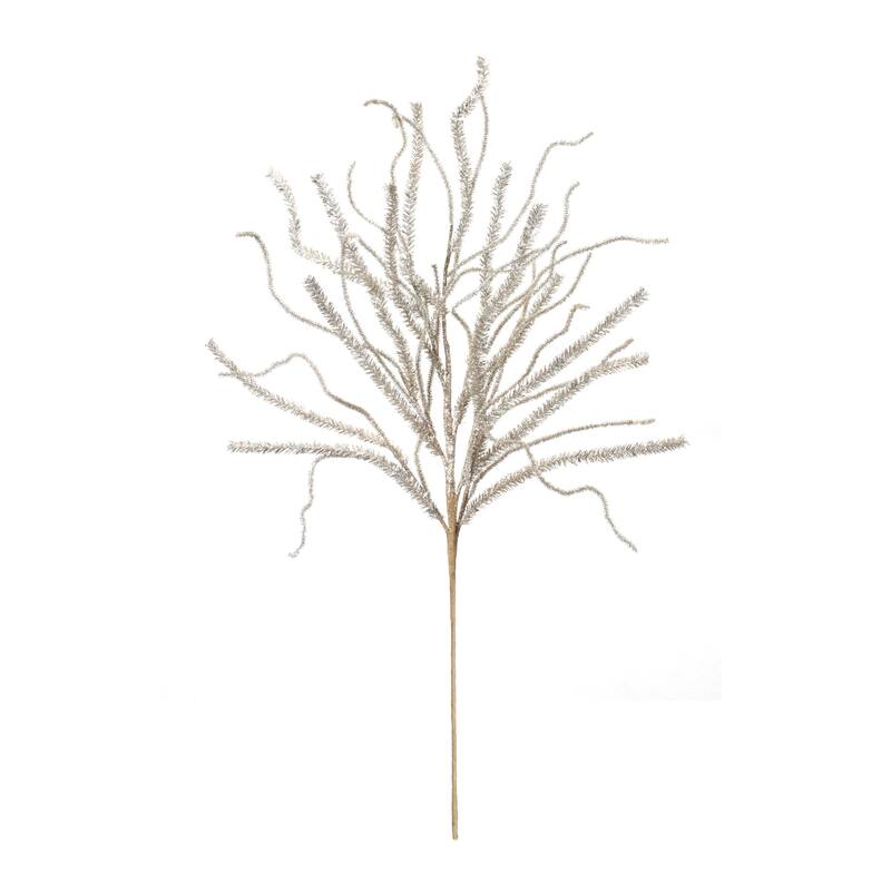 Artificial Glittered Pine Tinsel Branch Sprays - 30" - Set of 2