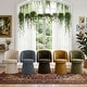 preview thumbnail 10 of 8, 21.5" Wide Upholstered Swivel Barrel Vanity Stool with Pedestal Base