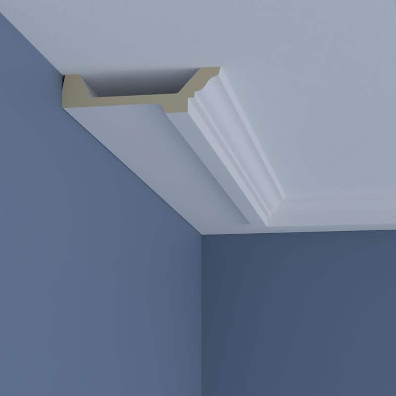 1 3/4"H x 6 1/8"P x 96"L Alora Crown Moulding - 1-Pack