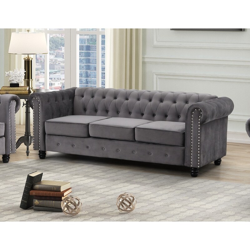 Best master furniture store tufted upholstered sofa
